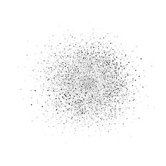 Dust and particles scatter brush on white abstract background vector illustration
