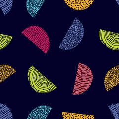 Decorative abstract seamless pattern.
 Cheerful polka dot vector seamless pattern. Can be used in textile industry, paper, background, scrapbooking.