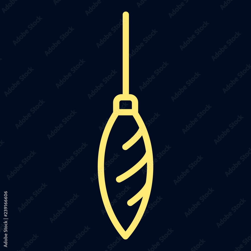 Poster tree toy icon. outline tree toy vector icon for web design