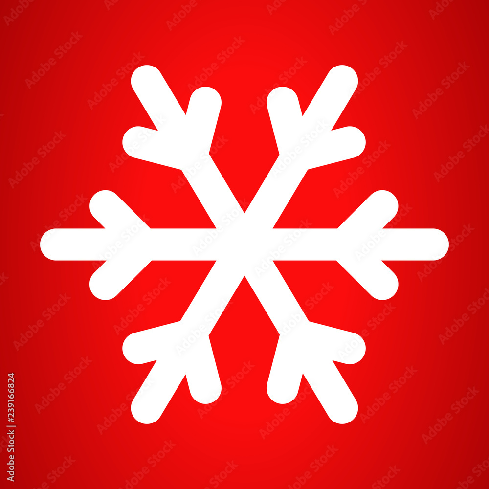 Poster winter snowflake icon. outline winter snowflake vector icon for web design