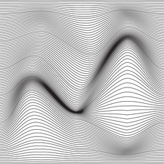 Vector Wave Stripe Background