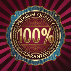 Premium quality golden emblem