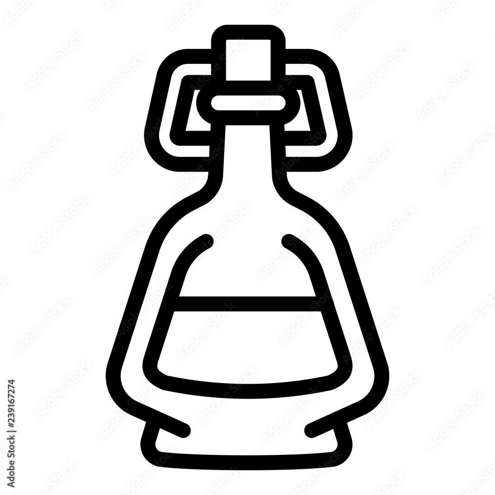 Poster vinegar icon. outline vinegar vector icon for web design isolated on white background