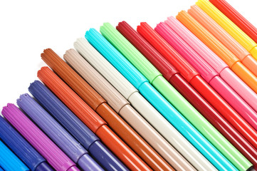Colored felt tip pens
