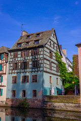 Historic quarter called little France (La Petite France) in Strasbourg, France