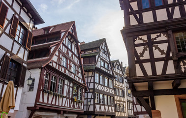 Historic quarter called little France (La Petite France) in Strasbourg, France