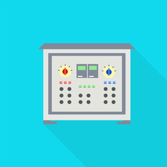 Electric modulator icon. Flat illustration of electric modulator vector icon for web design