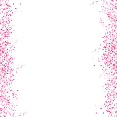 Sakura scatter pink leaves petal falling concept on white abstract background vector illustration