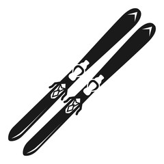 Skis icon. Simple illustration of skis vector icon for web design isolated on white background