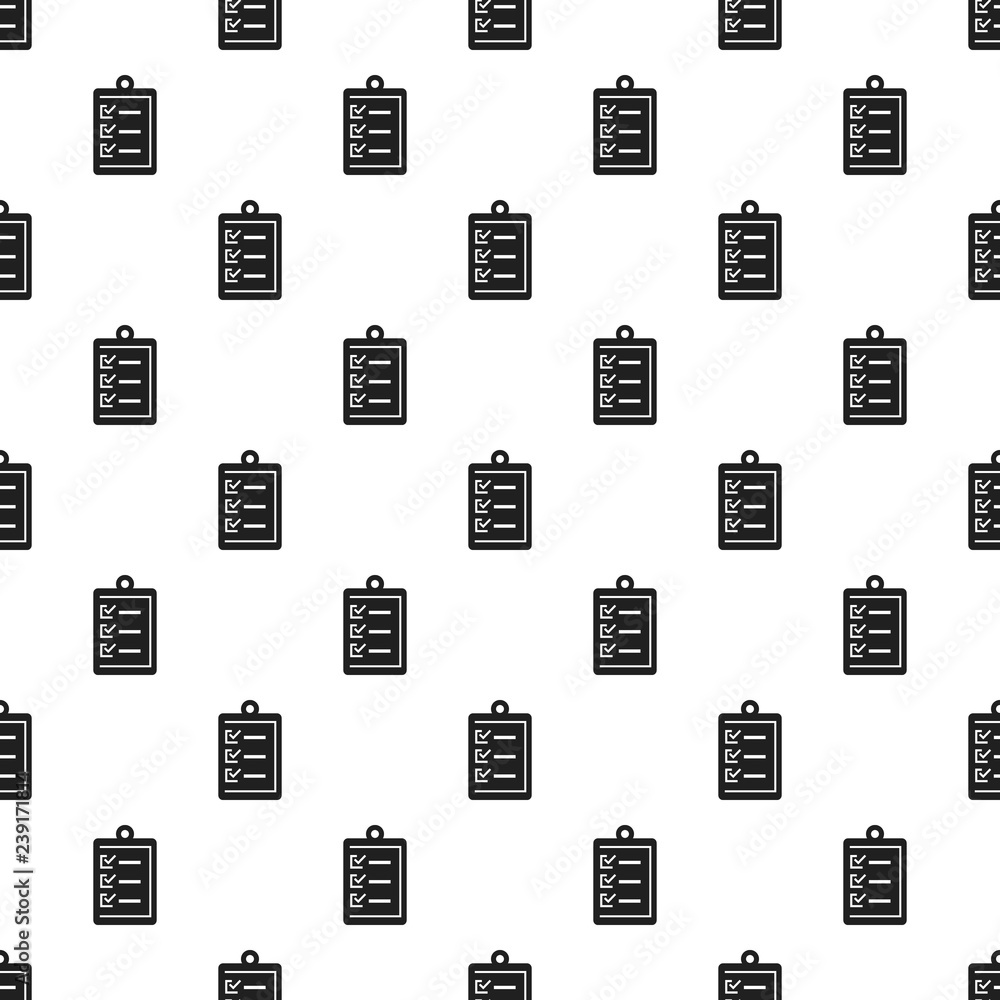 Poster checklist pattern seamless vector repeat for any web design