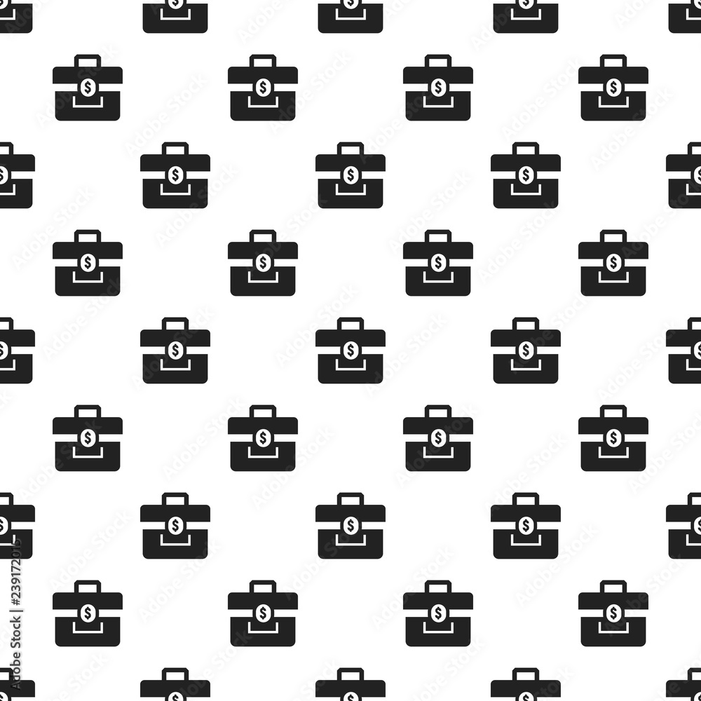 Poster money case pattern seamless vector repeat for any web design