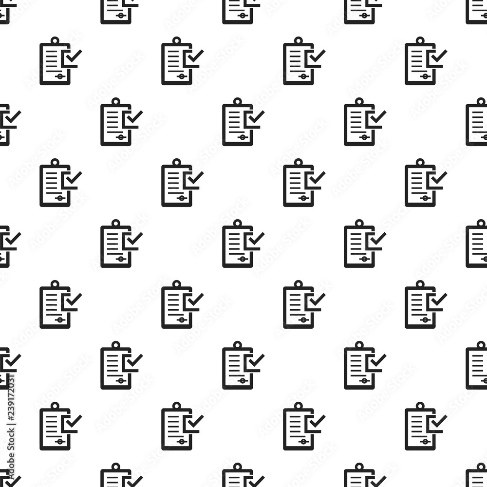 Poster checklist pattern seamless vector repeat for any web design