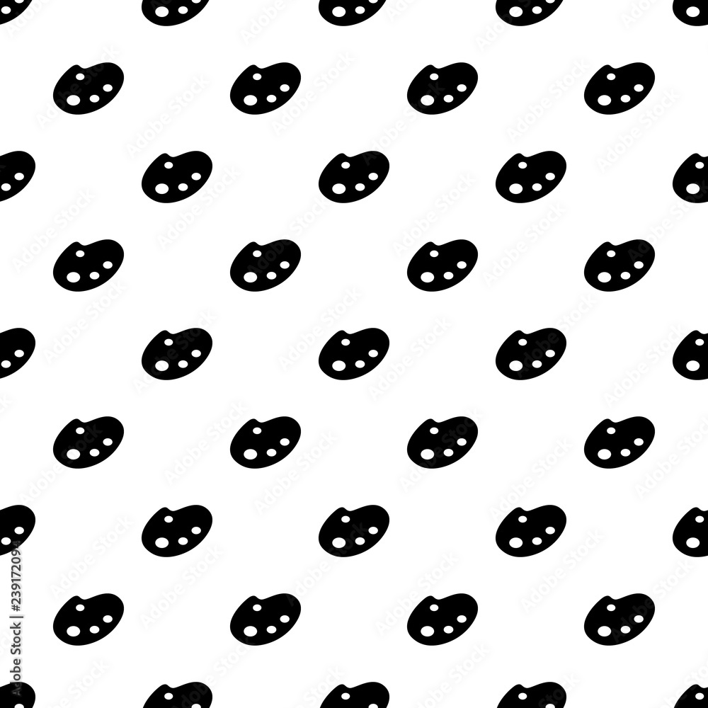 Poster paint pallete pattern seamless vector repeat for any web design