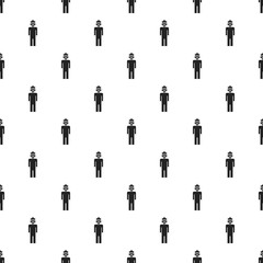 Dictator man pattern seamless vector repeat for any web design