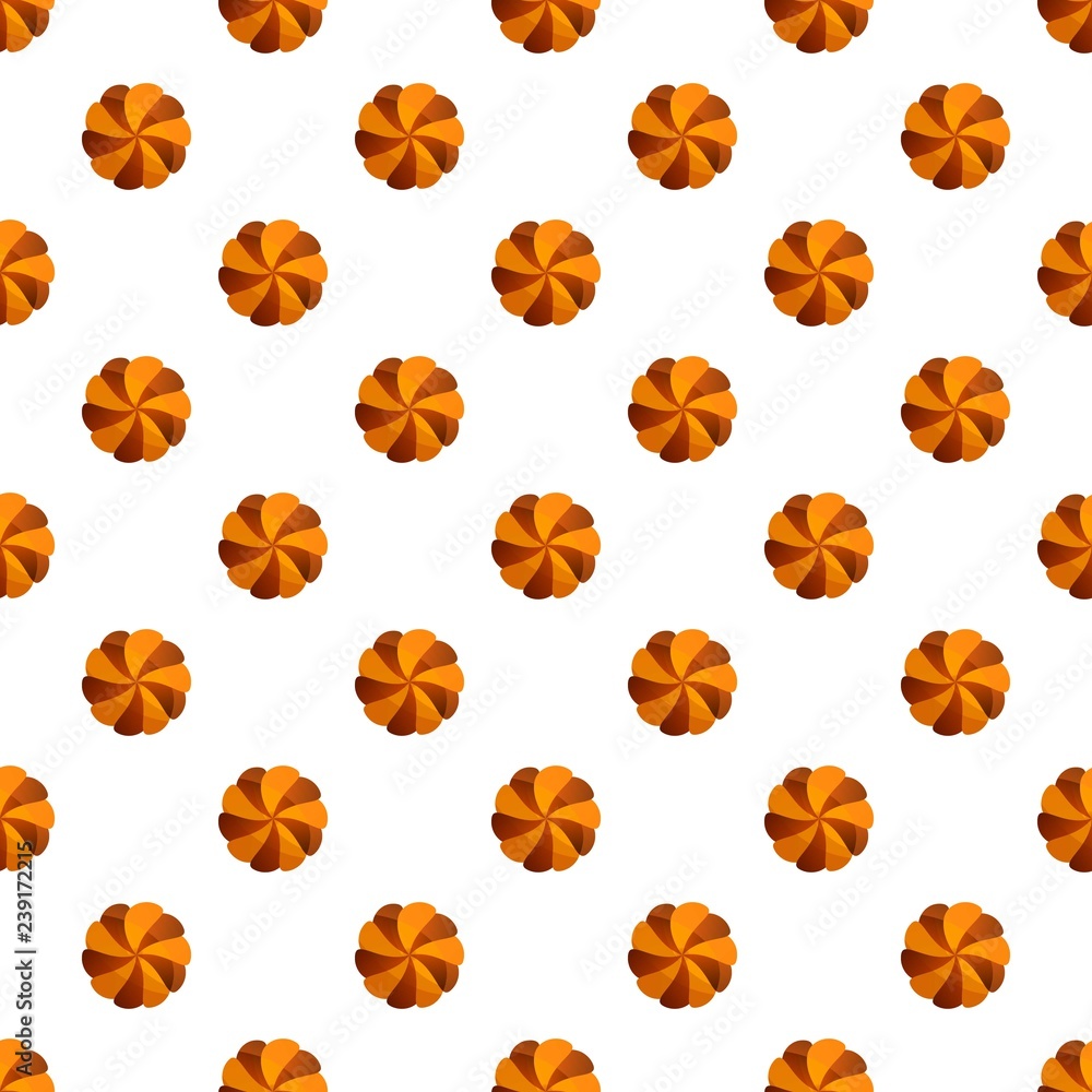 Poster swirl cookies pattern seamless vector repeat for any web design