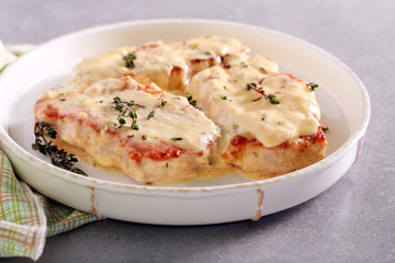 Creamy lemon thyme pork chops