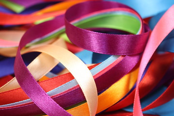 Different colorful ribbons 