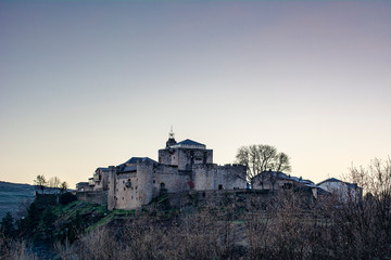 view of the medieval village of Puebla de Sanabria, Spain