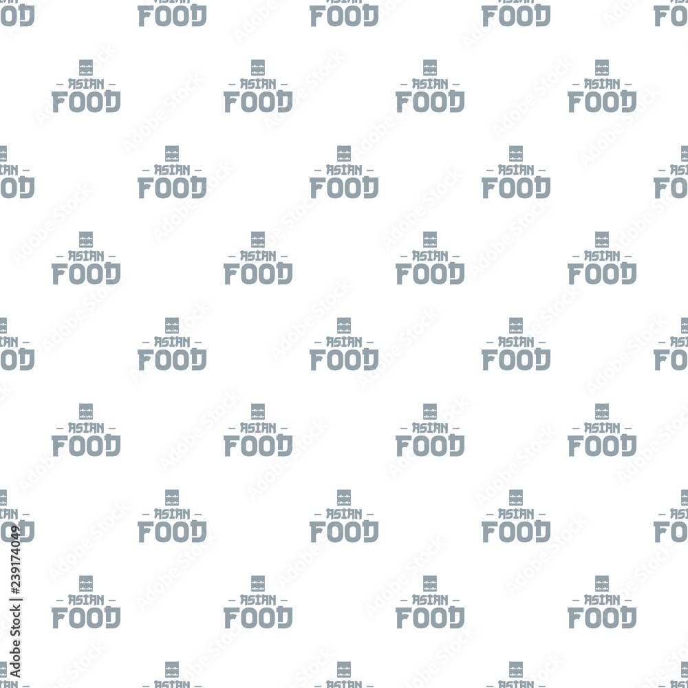 Poster menu asian food pattern vector seamless repeat for any web design
