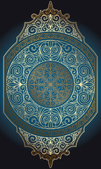 Decorative ornate ethnic design