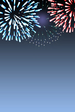 Fireworks background; useful for cards, flyers, posters, invitations, and more