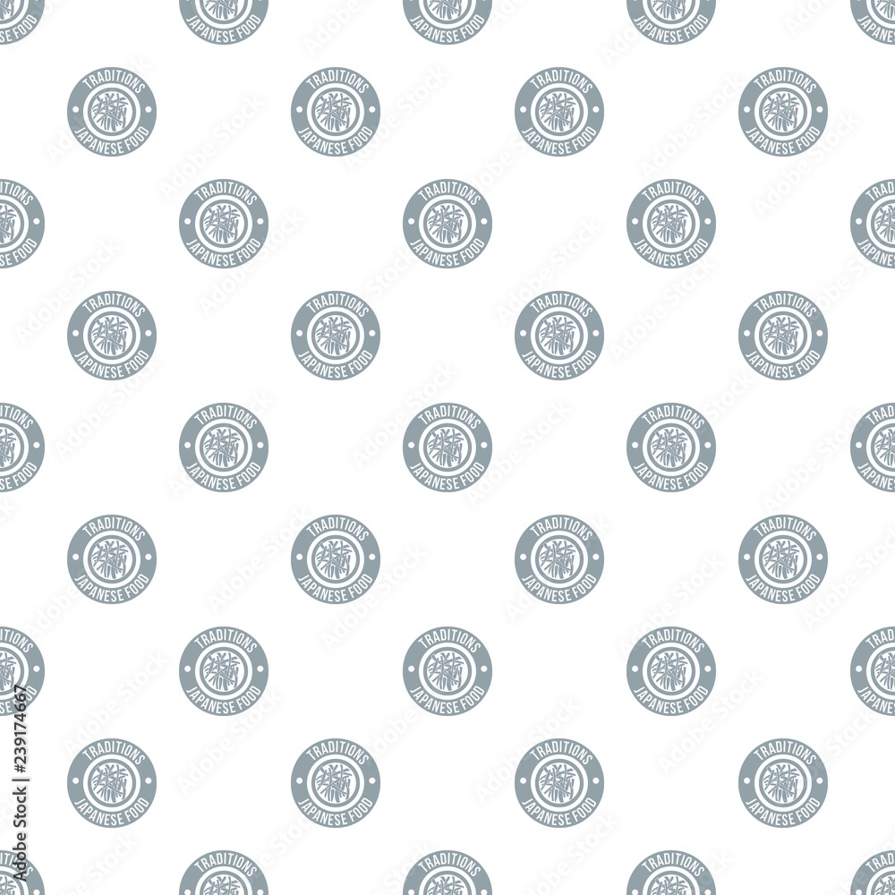 Poster sushi japanese food pattern vector seamless repeat for any web design