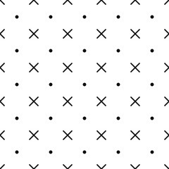 Cross seamless patten background, vector endless geometric pattern.