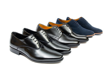 Black shoes isolated on white background