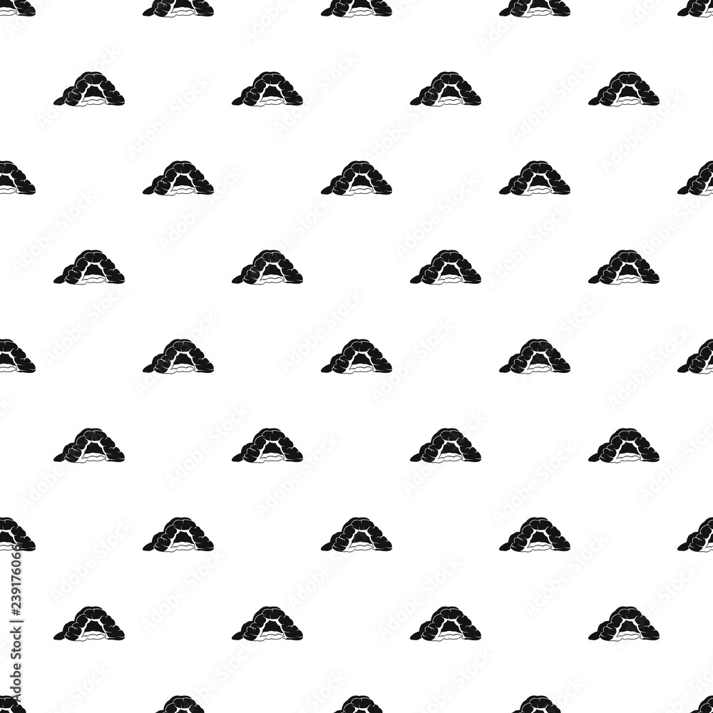 Poster cave pattern vector seamless repeating for any web design