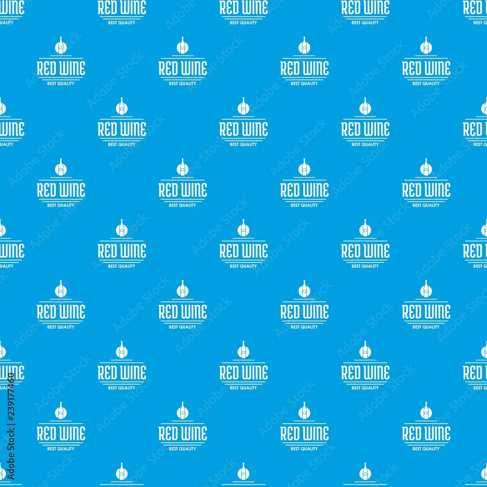 Poster red wine pattern vector seamless blue repeat for any use