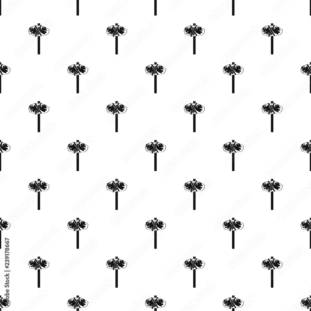 Poster stone hammer pattern vector seamless repeating for any web design
