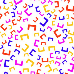 Seamless vector EPS 10. Abstract geometric pattern. Multicolor Figures. Texture for print and Banner. Flat style