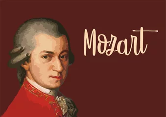 Deurstickers Mozart background © little_rat