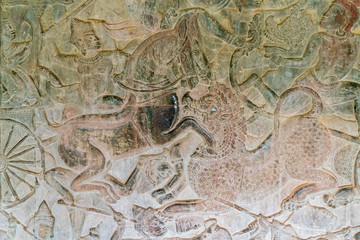 アンコールワットの壁画