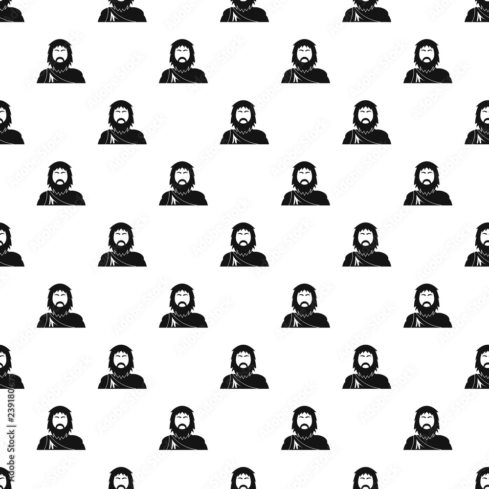 Poster neanderthal pattern vector seamless repeating for any web design