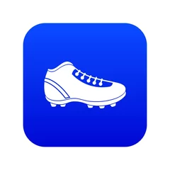 Stof per meter Baseball cleat icon digital blue for any design isolated on white vector illustration © ylivdesign
