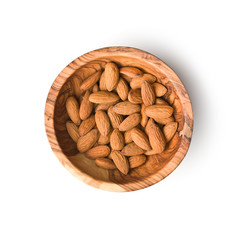 Dried almond nuts.