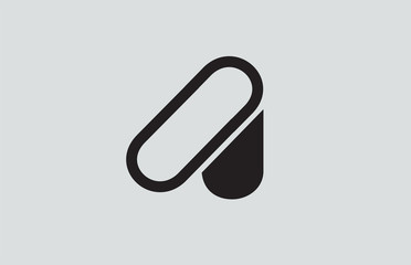 alphabet letter A logo company icon design