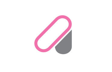 alphabet letter A logo company icon design