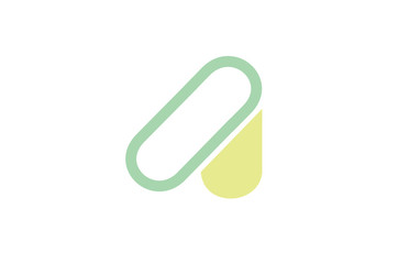 alphabet letter A logo company icon design