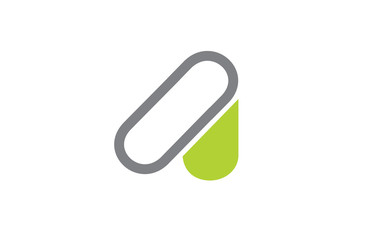 alphabet letter A logo company icon design