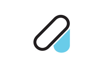 alphabet letter A logo company icon design