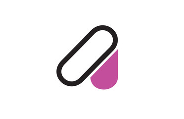 alphabet letter A logo company icon design