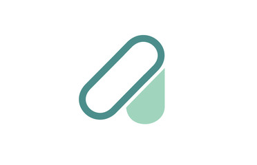 alphabet letter A logo company icon design