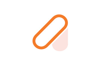 alphabet letter A logo company icon design