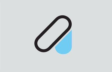 alphabet letter A logo company icon design