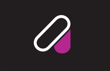 alphabet letter A logo company icon design