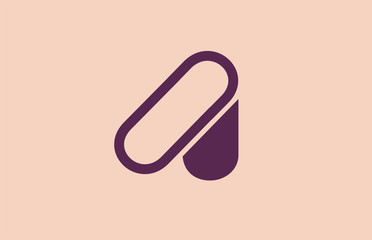 alphabet letter A logo company icon design