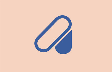 alphabet letter A logo company icon design