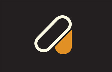 alphabet letter A logo company icon design